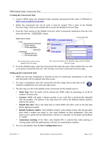 Coursework Tool - University of St Andrews