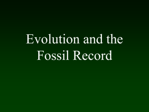 Evolution and the Fossil Record
