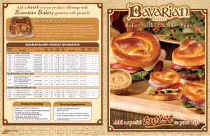 Add A Twist To Your Product Offerings With Bavarian Bakery