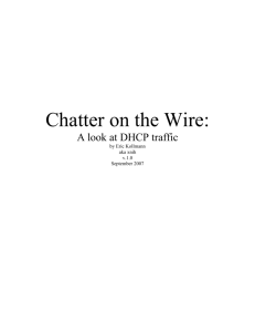Chatter on the Wire: A look at DHCP traffic