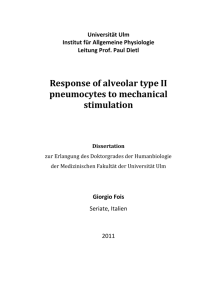 Response of alveolar type II pneumocytes to