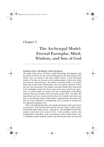 The Archetypal Model: Eternal Exemplar, Mind, Wisdom, and Son of