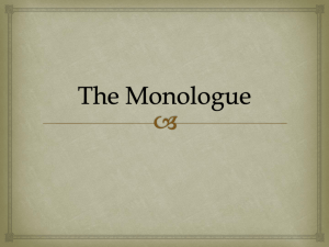 Monologue PowerPoint