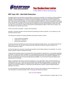 IRS Topic 453 - Bradford Tax Institute