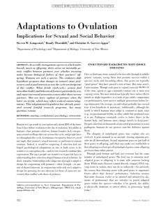 Adaptations to Ovulation - Association for Psychological Science
