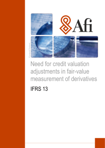 Need for credit valuation adjustments in fair-value measurement