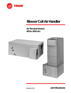 Blower Coil Air Handler
