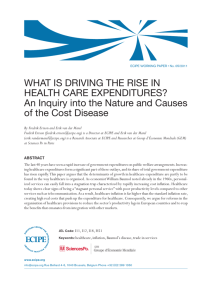 What is driving the rise in healthcare expenditure?