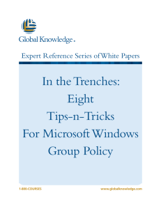 In the Trenches: Eight Tips-n-Tricks For Microsoft Windows Group