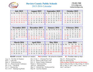 Daviess County Public Schools 2015