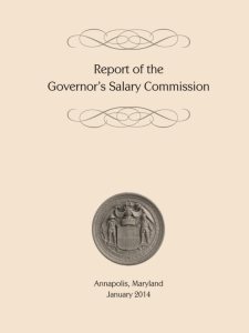 REPORT OF THE Governor's Salary Commission