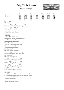 Oh, It Is Love (Chords)