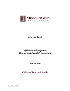 Office of Internal Audit - Missouri State University