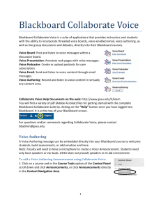 Blackboard Collaborate Voice