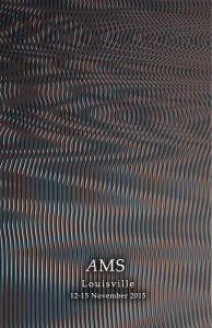 AMS Louisville 2015 Program - American Musicological Society