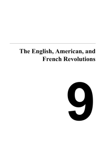 The English, American, and French Revolutions