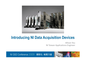 Introducing NI Data Acquisition Devices
