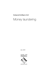 Money laundering - Crime and Corruption Commission Queensland