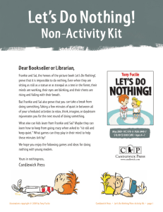Non-Activity Kit - Candlewick Press