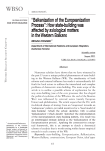 “Balkanization of the Europeanization Process”: How state