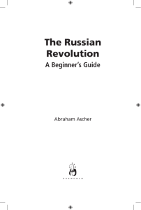 The Russian Revolution - Oneworld Publications