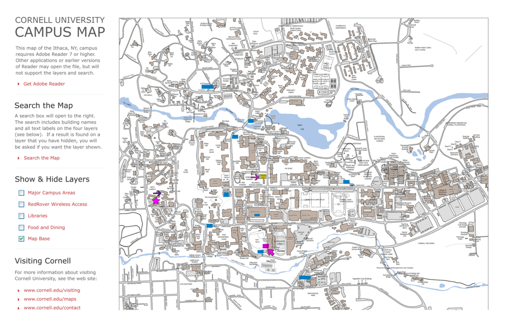 CAMPUS MAP Cornell Mathematics