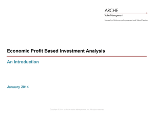 Economic Profit Based Investment Analysis