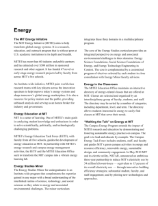 Energy - MIT Admissions