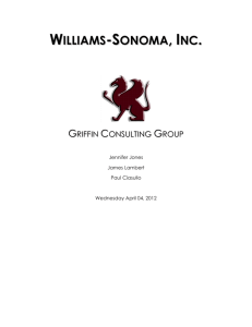 2012 Williams-Sonoma report