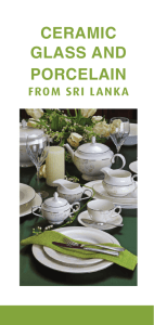 ceramic glass and porcelain - Sri Lanka Exports Development Board