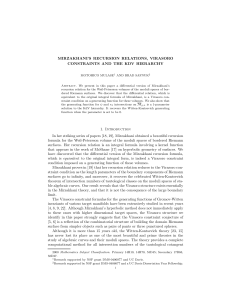 Mirzakhani's Recursion Relations, Virasoro Constraints and the KdV