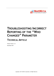 Troubleshooting Incorrect Reporting of the