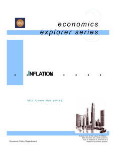 Economics Explorer Series No. 3 - Inflation