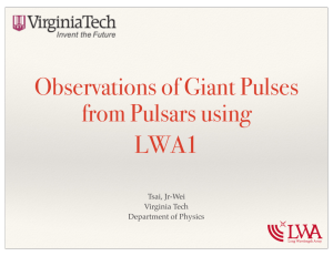 Observations of Giant Pulses from Pulsars using LWA1