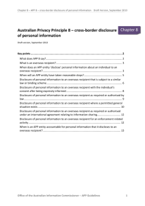 Draft APP Guidelines Chapter 8 APP 8