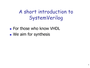 A short introduction to Verilog for those who know VHDL