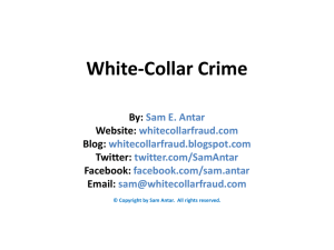 2012 10-29 White-Collar Crime by Sam Antar