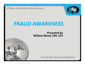 FRAUD AWARENESS