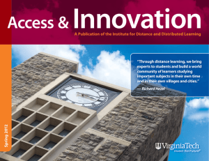 Access & Innovation, Spring 2012