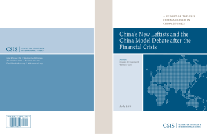China's New Leftists and the China Model Debate after the Financial