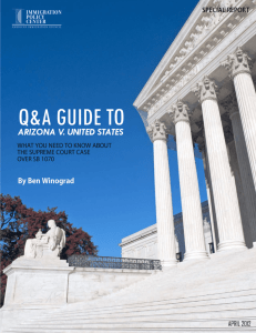 q&a guide to arizona v - Immigration Policy Center