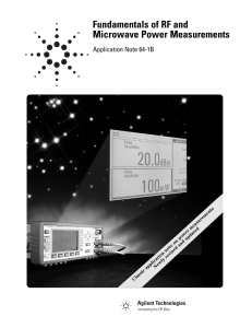 Fundamentals of RF and Microwave Power Measurements