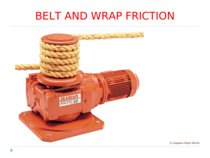 belt and wrap friction - Statics for Engineering Technology