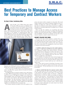 Best Practices to Manage Access for Temporary and Contract Workers