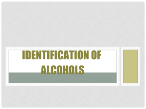 Identification of Alcohols