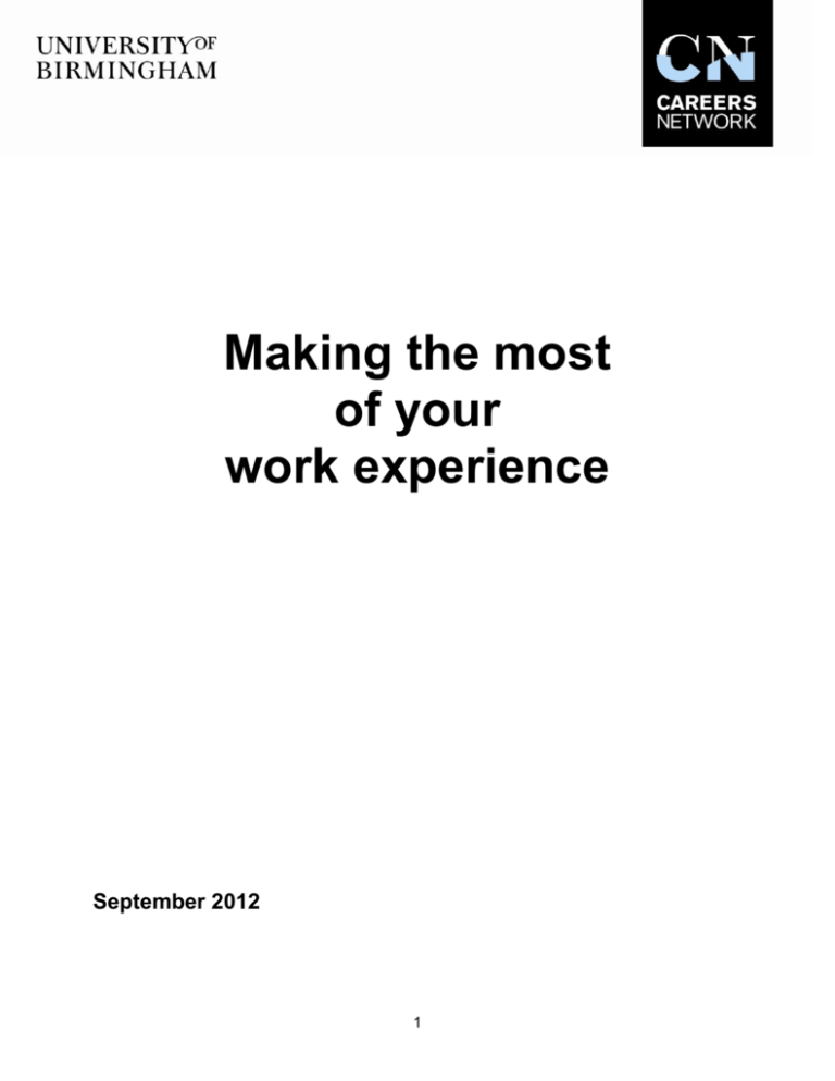 making-the-most-of-your-work-experience