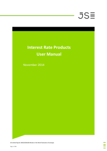 Interest Rate Products User Manual