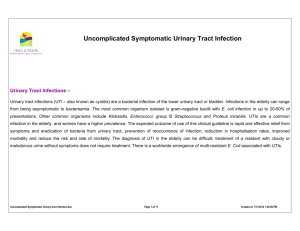 Uncomplicated Symptomatic Urinary Tract Infection (PDF 71KB)