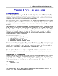 Classical & Keynesian Economics