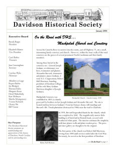 Winter 2006 - Davidson Historical Society